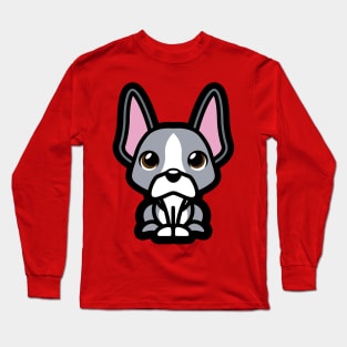 Boston Terrier Tooniefied Long Sleeve T-Shirt